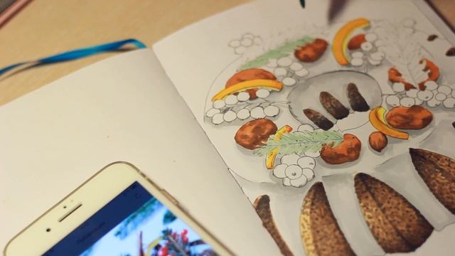SPEED PAINTING / Рождественский кекс маркерами! смотреть онлайн