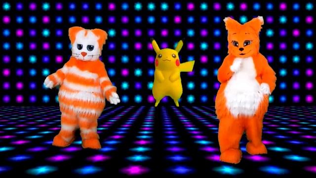 Чика-Рика танцевальная игра! Танцы для детей с ростовыми куклами! смотреть онлайн