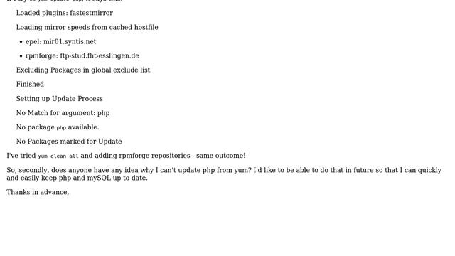 Trying to update php on CentOS 5.7 (2 Solutions!!) смотреть онлайн