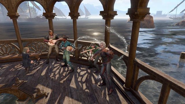 The bard band plays 'The Queen's High Seas' in Baldur's Gate 3 смотреть онлайн