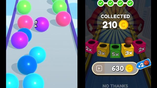 Ball Run 2048 | Going Balls - ALL LEVELS iOS/Android Gameplay смотреть онлайн