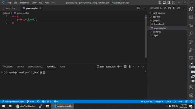 Get form data using PHP GET and POST methods смотреть онлайн