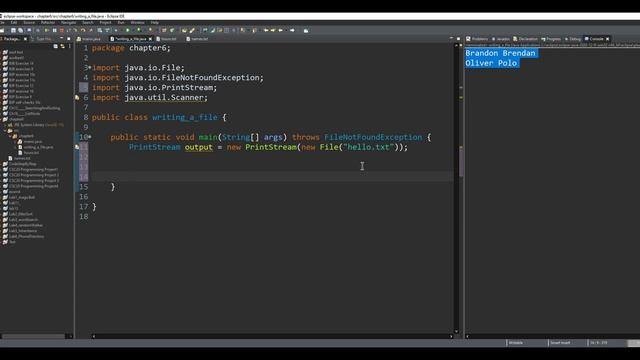 Building Java Programs || CH6 (File Processing) || writing to a file, in depth basics смотреть онлайн