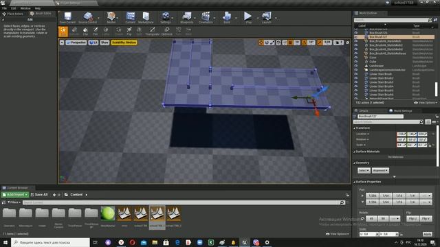 Создание стола из встроенной геометрии в Unreal Engine 4 смотреть онлайн
