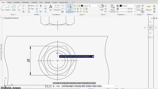 AutoCad. Болтове з'єднання смотреть онлайн