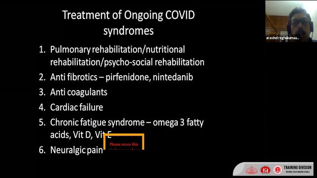Online training on Ongoing COVID syndrome/Post COVID Syndrome смотреть онлайн
