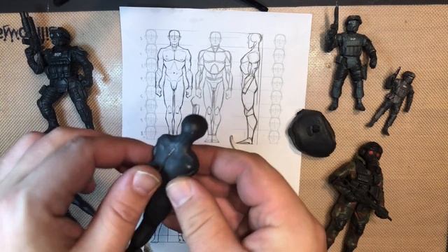 Лепим человека из пластилина/Как слепить фигурку человека/How to Clay Human Body - Plasticine смотреть онлайн