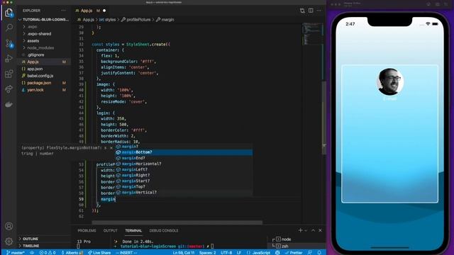 Tutorial Blur Effect React Native Expo смотреть онлайн