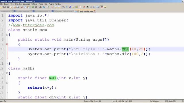 Static Function In Java Tamil смотреть онлайн