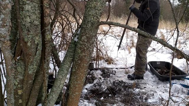 Мороз -20, мы копаем металл. Зимний коп металлолома смотреть онлайн