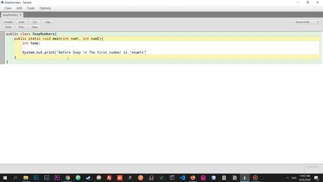 Swapping numbers in Java смотреть онлайн