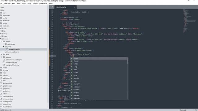 Laravel 8 Complete Blogging Content Management System Part 40 - Post bootstrap Index Template смотреть онлайн