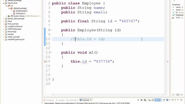 16. Android App Development by BASIS (OOP-Java final & static final in Bengali) смотреть онлайн