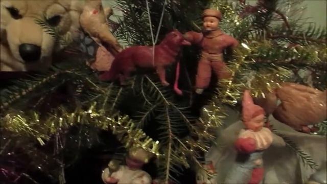 Ёлочные  ИГРУШКИ  из  СССР....  Деревня.