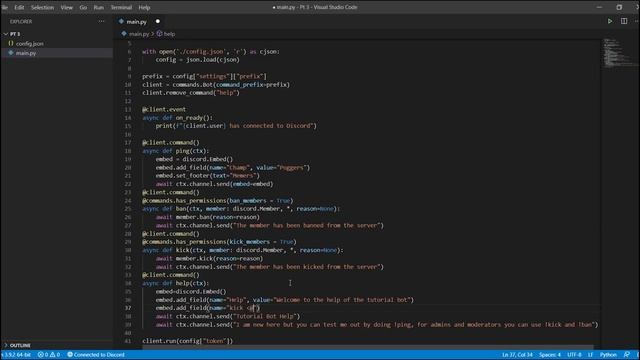 Embeds | Discord.py Tutorial | Part 3 | FREE 2021 смотреть онлайн