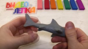 ЛЕПИМ БЕЛУЮ АКУЛУ ИЗ ПЛАСТИЛИНА | Видео Лепка