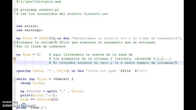 Como acceder a archivos CSV usando PERL смотреть онлайн