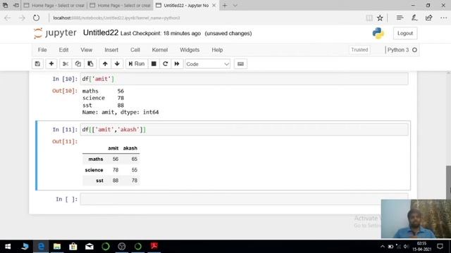 ACCESSING ELEMENTS OF DATAFRAME |Label based indexing |Boolean Indexing | python pandas CLASS 12 IP смотреть онлайн