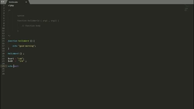 (learn PHP in arabic version) #18 Function definition смотреть онлайн