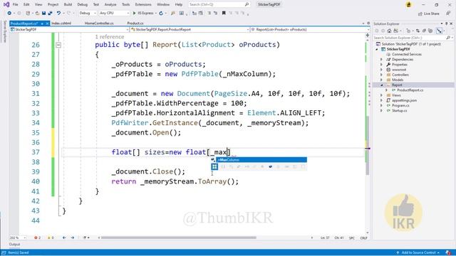 PDF Report - Print Stickers or Tags using ASP.NET Core смотреть онлайн