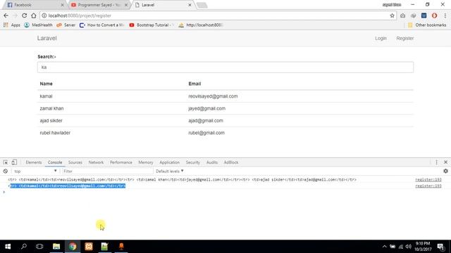 laravel ajax live table search bangla no page loading смотреть онлайн