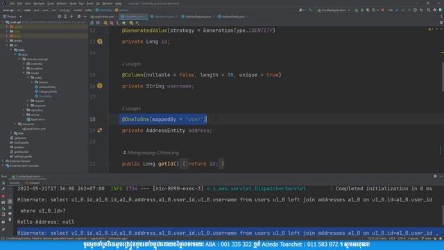Java Full Stack Web Development - Spring Data JPA One to One Relation 7 Day 79 | MengSreang Channel смотреть онлайн