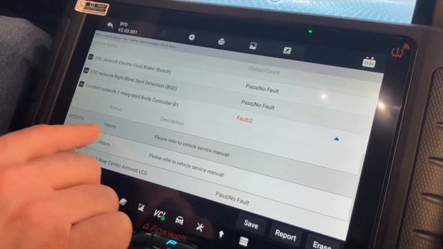 Обзор диагностики электрокара BYD HAN 2022 с помощью FOXWELL i80TS смотреть онлайн