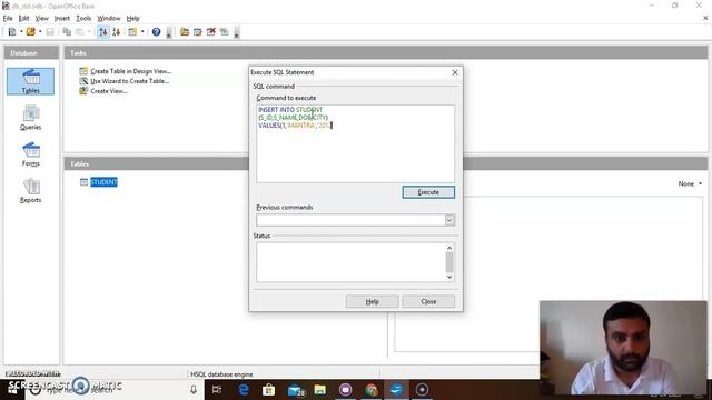 | RONAK PANCHAL INSERT INTO STATEMENT IN APACHE OPEN OFFICE SQL DATABASE | DBMS PART 2 смотреть онлайн
