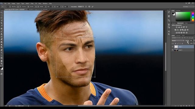Photoshop cc- How to swap face - Auto Blend Layers смотреть онлайн