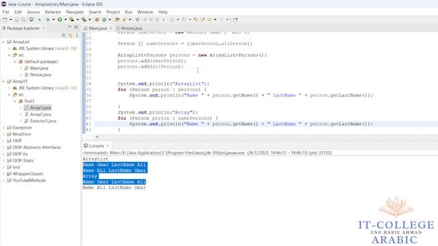 #50 ArrayList Vs Array - Java Arabic смотреть онлайн