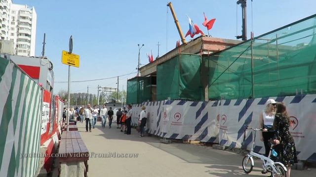 Сокольники, ремонт вестибюля // 2 мая 2018 года смотреть онлайн