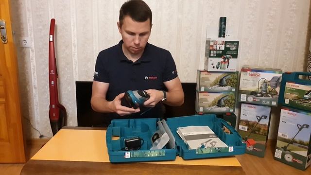 4К Распаковка Bosch ASB 10.8 LI аккумуляторные ножницы по кустам и траве Bosch 3 в 1. смотреть онлайн