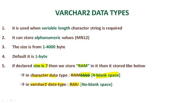 Oracle Data Types | Oracle Data Type | Types Of Oracle Data Type смотреть онлайн