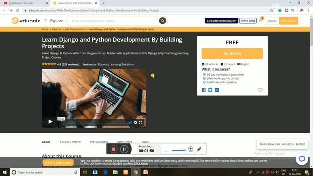 Python Django Free Course with Certification || Python Django Free Course || Gyanibacha смотреть онлайн