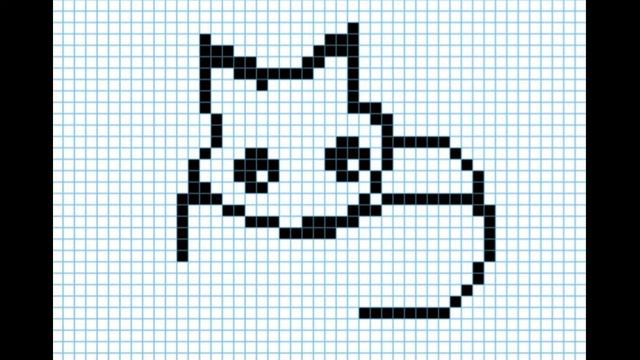 Как нарисовать Песца по клеточкам смотреть онлайн