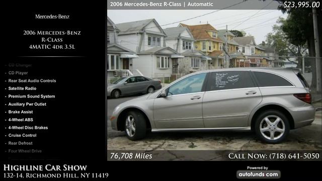 2006 Mercedes-Benz R-Class 4MATIC 4dr 3.5L | Highline Car Show, Richmond Hill, NY - SOLD смотреть онлайн