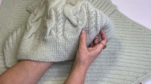 Трендовый свитер - реглан Cecilie Bahnsen из элитного мохера в бобинах/Свитер оверсайз с косами