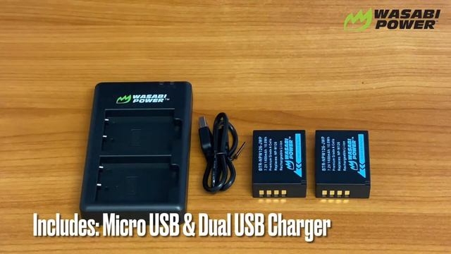 Fujifilm NP-W126, NP-W126s | Battery and Micro USB Dual Charger Unboxing | Wasabi Power смотреть онлайн