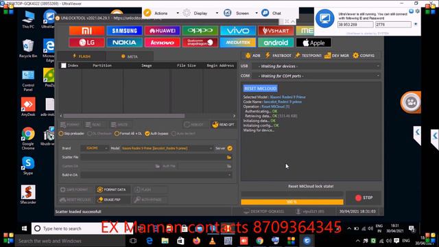 Redmi 9 Prime Mi Account Unlock By Unlock Tool