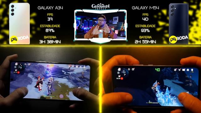SAMSUNG GALAXY A34: Gelado, barato e longa duração | TESTE de JOGOS смотреть онлайн