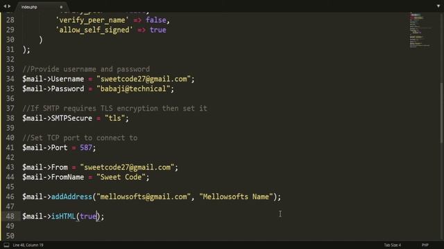 Send Email using PHPMailer from localhost with Gmail SMTP | PHP Tutorial смотреть онлайн