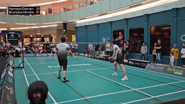 Hansen M Angkasajaya/Darren A (BTP) vs Brandon Tobing/Andre Agassi (INFINITY) Badminton Corner 3rd смотреть онлайн