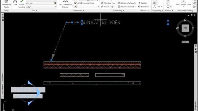AutoCAD Architecture 2011 - Text. Placing with Leaders смотреть онлайн