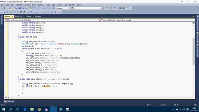 C# Dersleri - Kim Milyoner Olmak İster Oyun -1- Oyun Yap смотреть онлайн