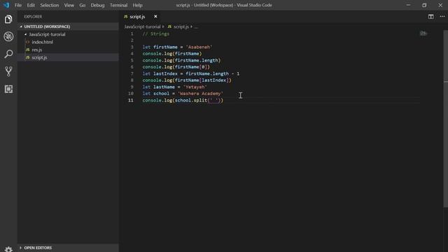 JavaScript in Amharic-11-String methods смотреть онлайн
