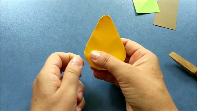 Груша оригами из бумаги | Origami paper pear смотреть онлайн