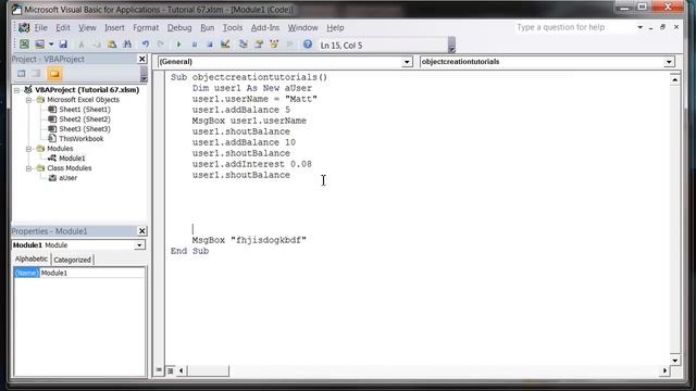 Excel 2010 VBA Tutorial 68 - Class Modules - Initialize and Terminate смотреть онлайн
