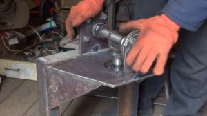 Сборка и центровка узла переломки полноприводного минитрактора 4x4