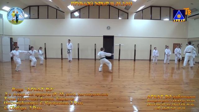 2 мл. гр. начинающие Архат До 9-12 лет кихон ката 11.01.2013г смотреть онлайн
