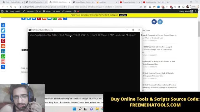 FFMPEG Bulk Command to Process & Convert Entire Directory of Videos to MP3 Audio File in Terminal смотреть онлайн